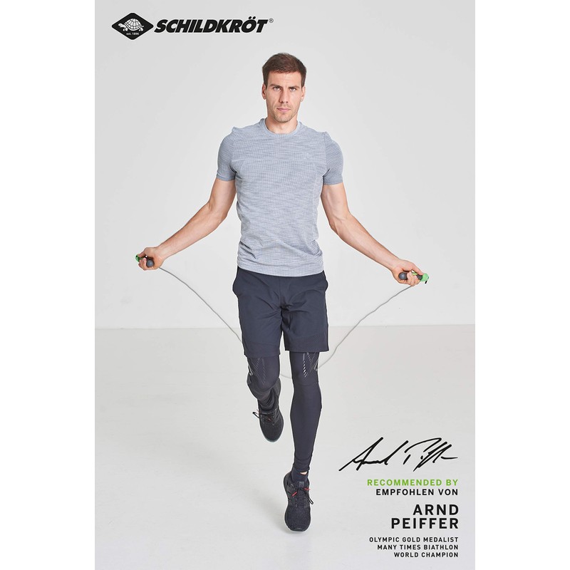 Schildkröt Fitness Men's Counter Jump Rope, Green/Black, Medium