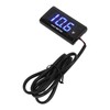 Universal LCD Motorcycle Voltmeter Ultra Thin Waterproof Voltmeter with Left