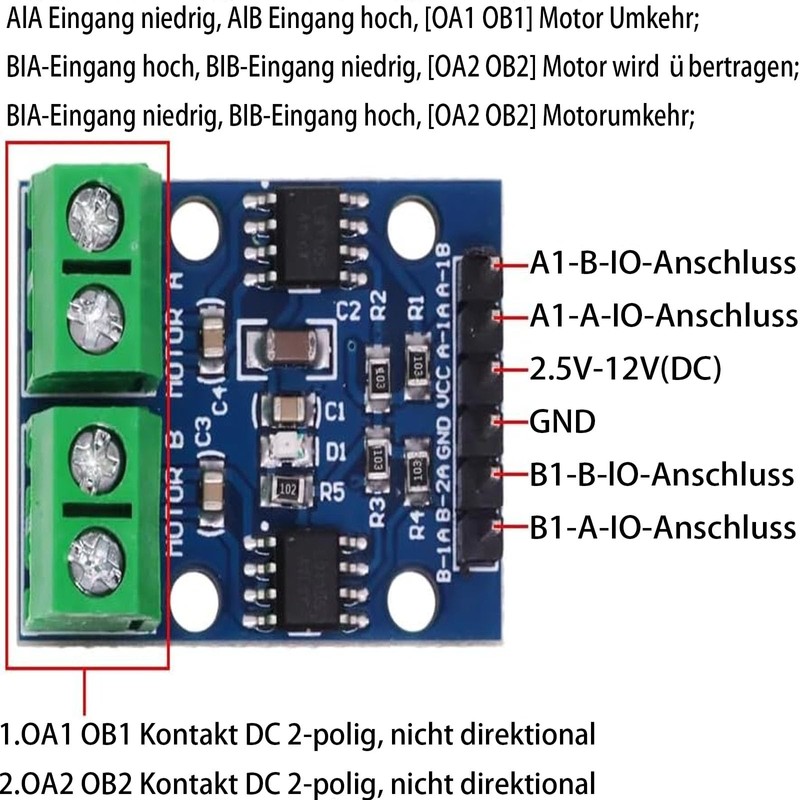 15pcs L9110S DC Motor Drive Modul Schrittmotor Antrieb Controller Board