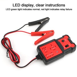 12V Car Relay Tester, 4 Pin 5 Pin LED Display, Portable Diagnostic Tools, Car Repair Accessories