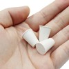 PHITUODA 10 Pcs White Solid Rubber Stoppers 00# Tapered Lab