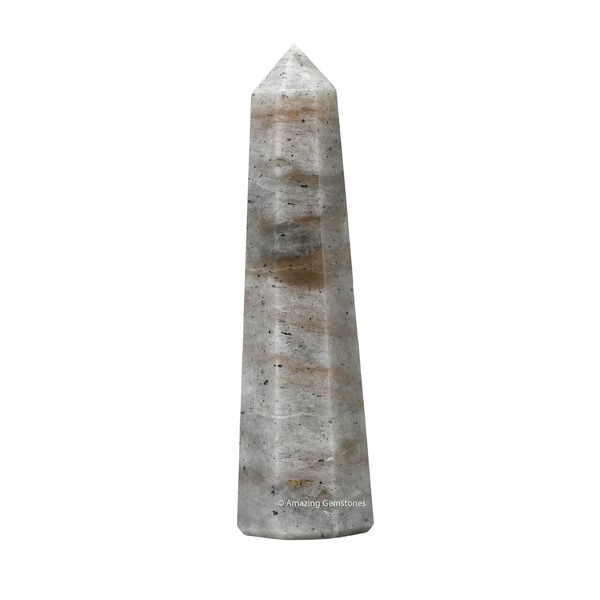 Amazing Gemstone-Torres de cristal de ojo de gato de crisoberilo ~ Obelisco de punto de cristal de curación natural para curación de Reiki y rejilla de cristal (2" a 3" PULGADAS)