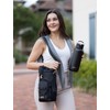 Sachi Crossbody Insulated Bottle Bag - Black