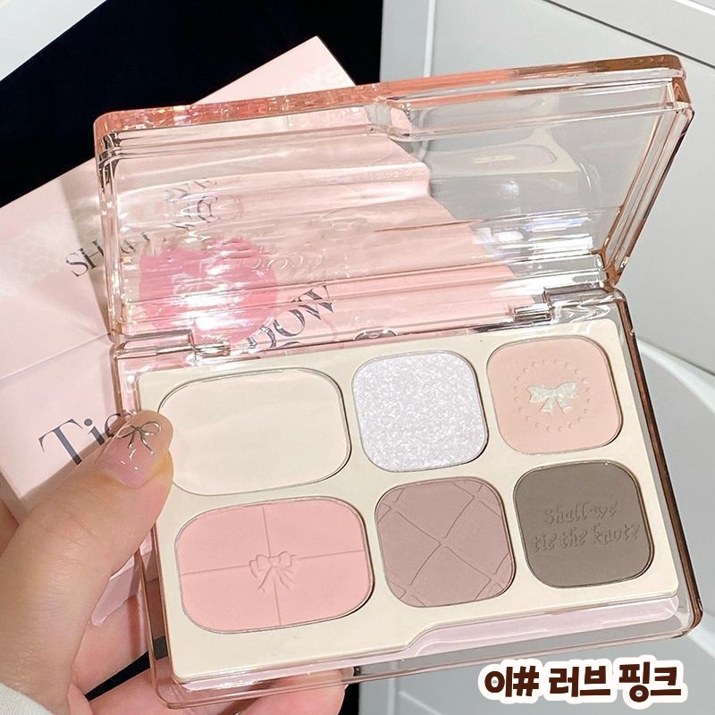 DEEPSUN 러블리 올인원 팔레트 멀티 아이섀도우&amp; 하이라이터 &amp; 블러셔, 01#