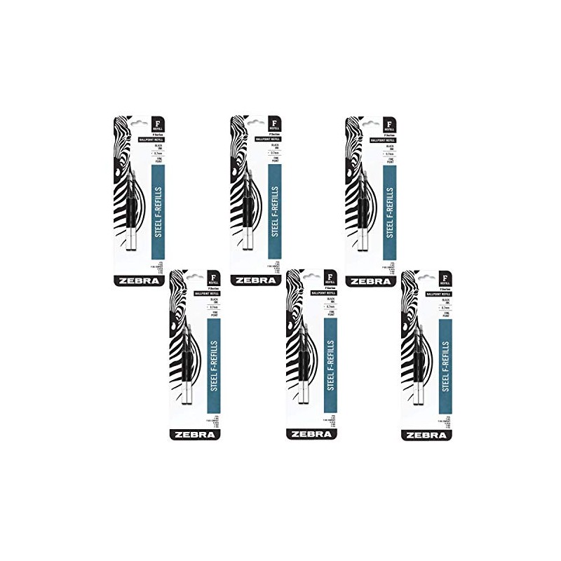 Zebra(R) Ballpoint F-Refills For F-301 Ultra,F-301 Pen, F-301 Compact, F-402