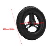 Front Wheelchair Wheel 10x2inch Polyurethane Solid Rollator Walker Replacement Caster