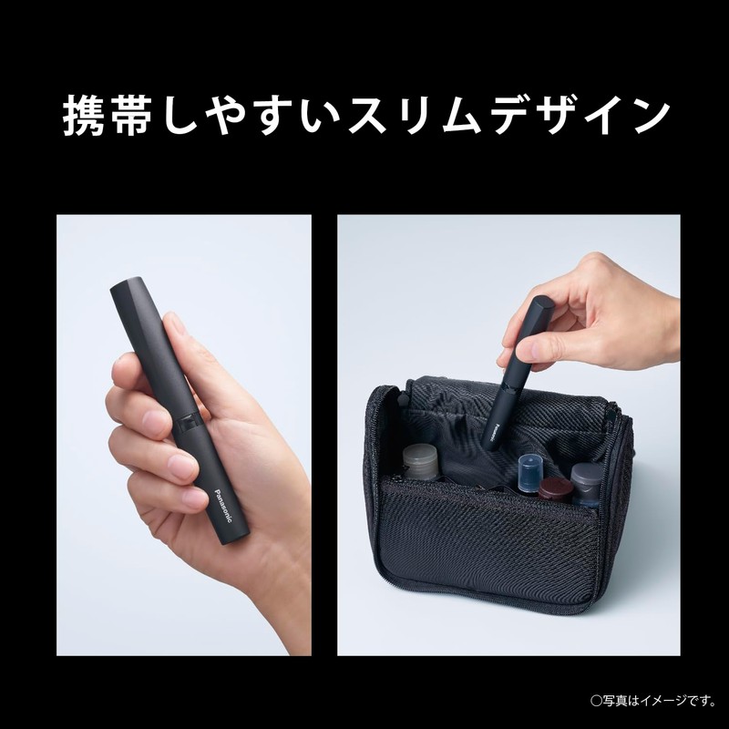 Panasonic ER-GN22-K Nose Hair Cutter, Etiquette Cutter, Men's, Eyebrow, Beard,