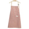 UUYYEO Striped Bib Apron Stripe Cooking Apron Restaurant Chef Apron