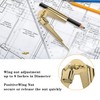 Scribe Tool,Geometry Compass Scriber Tool,Gold Carpenters Tools Scribing Compass,Drawing Scribing