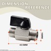 Bwintech 2 pieces 3/8 inch BSP male thread x male