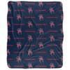 University of Richmond Blanket, 50"x60" Logo Pattern Silky Touch Sherpa