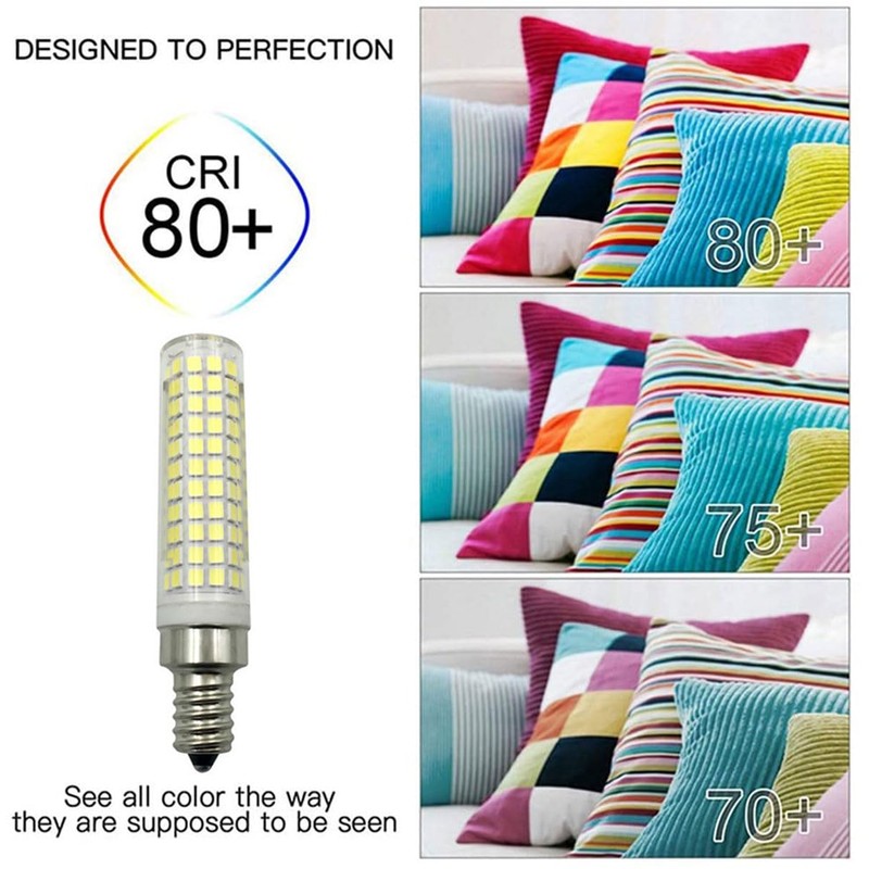 15W E12 LED Light Bulb Warm White 3000K, 136 LEDs