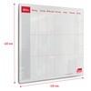 Sasco Semi Transparent Acrylic Mini Whiteboard Weekly Planner, Desktop, Frameless,