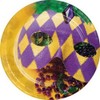Creative Converting Masks of Mardi Gras Dessert Plates, 7", Multicolor