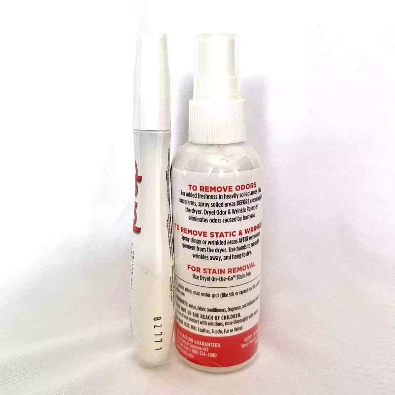 dryel Set: Dryel Odor & Wrinkle Eraser and Stain Pen