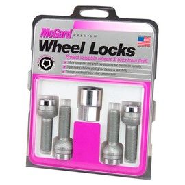 28017SU Wheel Lock Bolts SU M14 x 1,5, radius seat, shaft length 45,0 mm, Overall length 65,7 mm, Hex size 17mm, Key diameter 25,8 mm