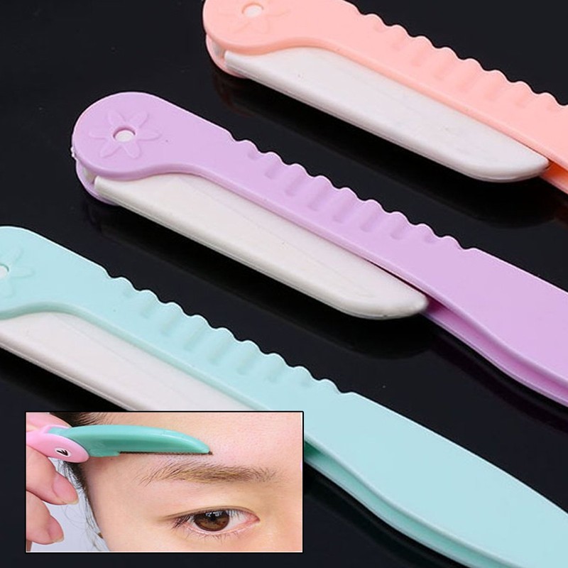 Glamza 3 Pack Eyebrow Brow Shaper Razor & Dermaplaning Safe