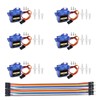 DIANN 6pcs SG90 9G Micro Servo Motor Kit for RC