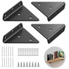 Pack of 4 Shelf Brackets, Invisible Shelf Brackets, Triangle Shelf