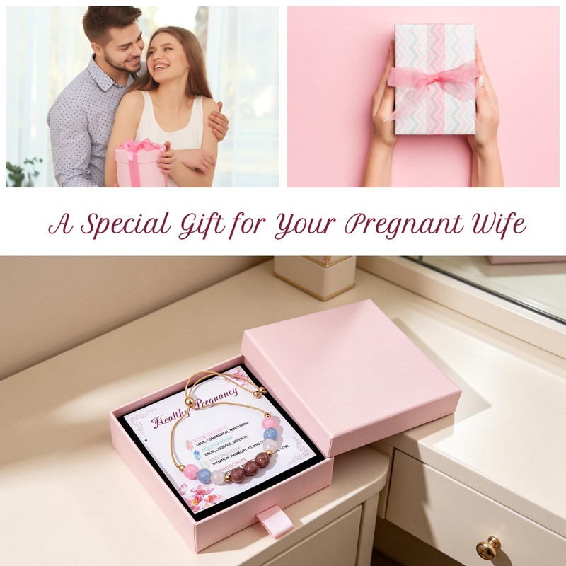 Healthy Pregnancy Bracelet Mom to be Gifts for New Mom
