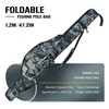 Foldable Fishing Pole Bag Fishing Tackle Storage Bags Portable Fishing