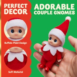JOYIN 2 Pcs Christmas Elf Plush Doll Tiny Soft Plush Toy Doll Xmas Gift for Party Favors Party Supplies Christmas Decor, Xmas Gift