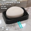 Modern Soap Dish, Bathroom Sink Holder with Drainage, 10.5 x