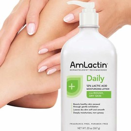 AmLactin- Loción hidratante diaria para pieles ásperas y secas, 20 oz