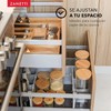 Zanetti - Bandeja para Cubiertos Expandible - 8 compartimentos -