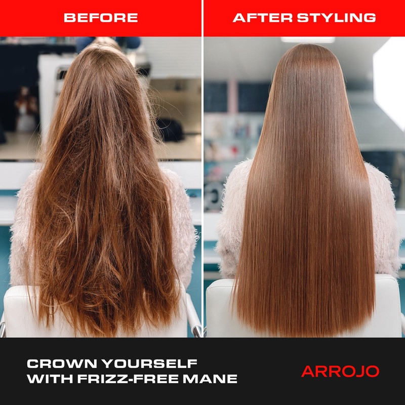 Arrojo Frizz Control Serum, 4oz – Sulfate & Paraben-Free Hair