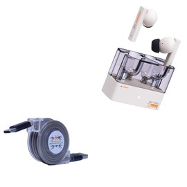 BoxWave Cable Compatible with Moondrop Space Travel - miniSync - USB-A to USB Type-C, Retractable Cable 5 Pre-Set Lengths Avoid Tangles