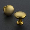 Ravinte 25 Pack Cabinet Knobs - Brushed Brass & Zinc