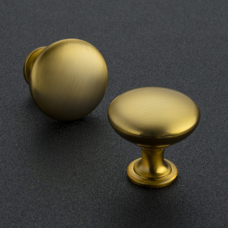 Ravinte 25 Pack Cabinet Knobs - Brushed Brass & Zinc