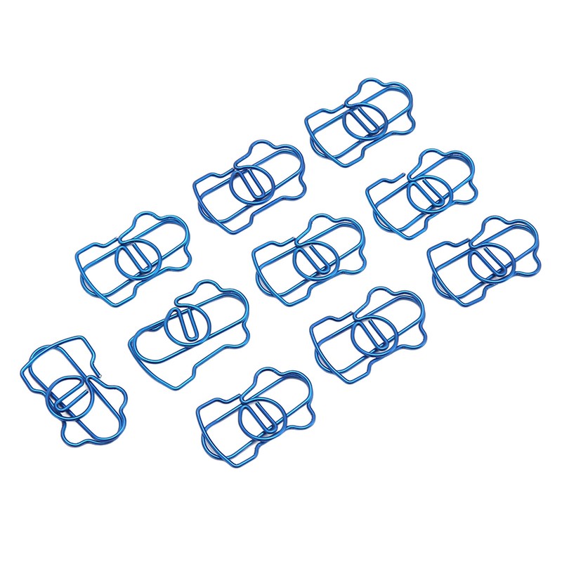 100PCS Metal Paper Clip Multifunctional Electroplating Process Prevent Slip Exquisite