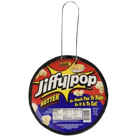 JIFFY POP Butter Flavored Popcorn, Stovetop Popping Pan, 4.5 oz