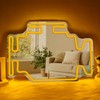 Vveikea Check Engine Light Neon Mirror Dimmable Garage Neon Signs