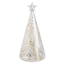 Räder Living Glass Fir Stars Gold Small LED Diameter: 10 cm Height: 22 cm