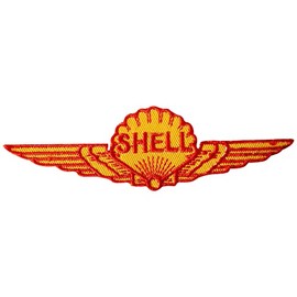 Shell Wings Logo Patch Iron On Sew On Embroidered Patch Badge Applique for Clothes Shirts Jeans etc