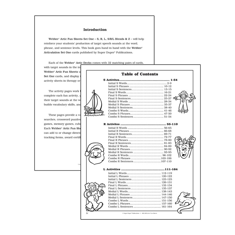 Super Duper Publications | Webber® Artic Fun Sheets | Speech