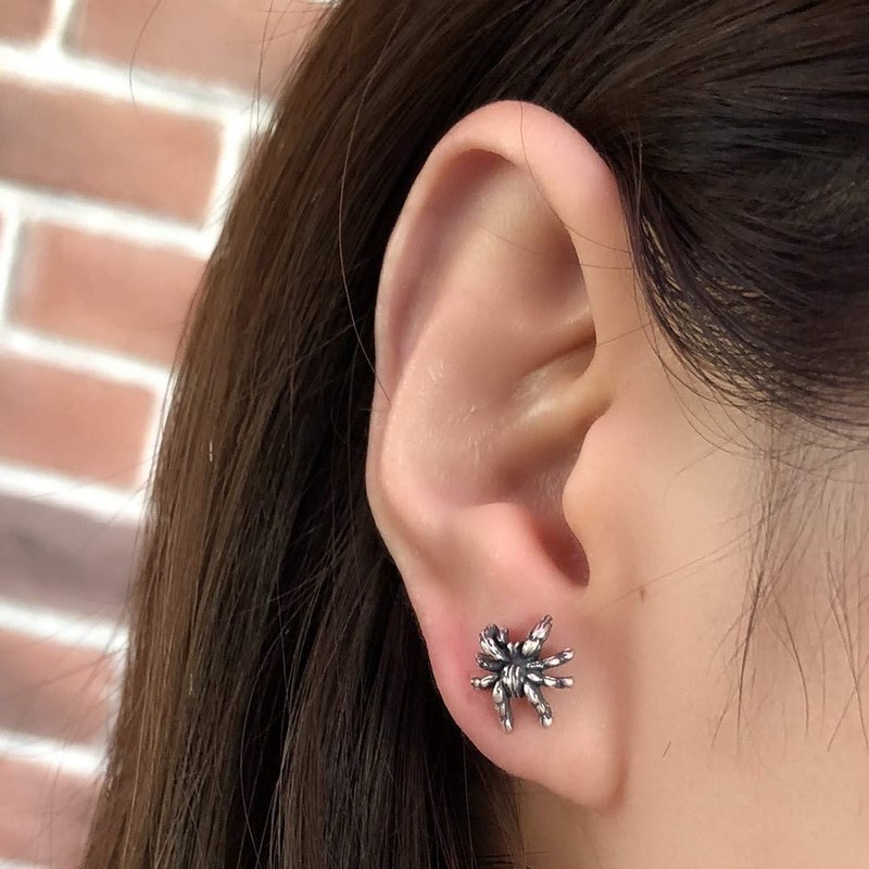 Spider Ear Stud Sterling Silver Hypoallergenic Stud Earrings