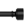 Black Curtain Rods for Windows 72 to 144 Inch(6-12ft), 1