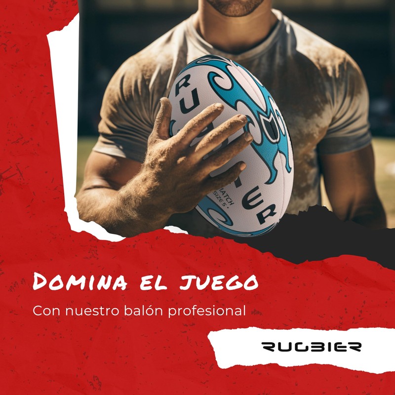 RUGBIER Professional Rugby Ball T5 Match - High End -