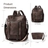 OPAGE Backpack Purse for Women Leather Backpack Purse Travel Backpack