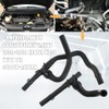 2PCS Rubber Heater Hose With Tee Return -Supply Compatible with