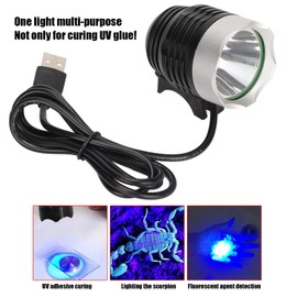 Lámpara de Curado de Pegamento UV, 5V 10W Lámpara LED UV Luz Ultravioleta Alimentado por USB para Reparación de PCB de Teléfono Curado de Resina, Detección de Agente