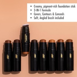 Black Radiance Color Perfect - Base de maquillaje en barra tono chocolate (Chocolate Dipped)