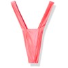 BodyZone Women's Heart Back Thong, Coral, One Size