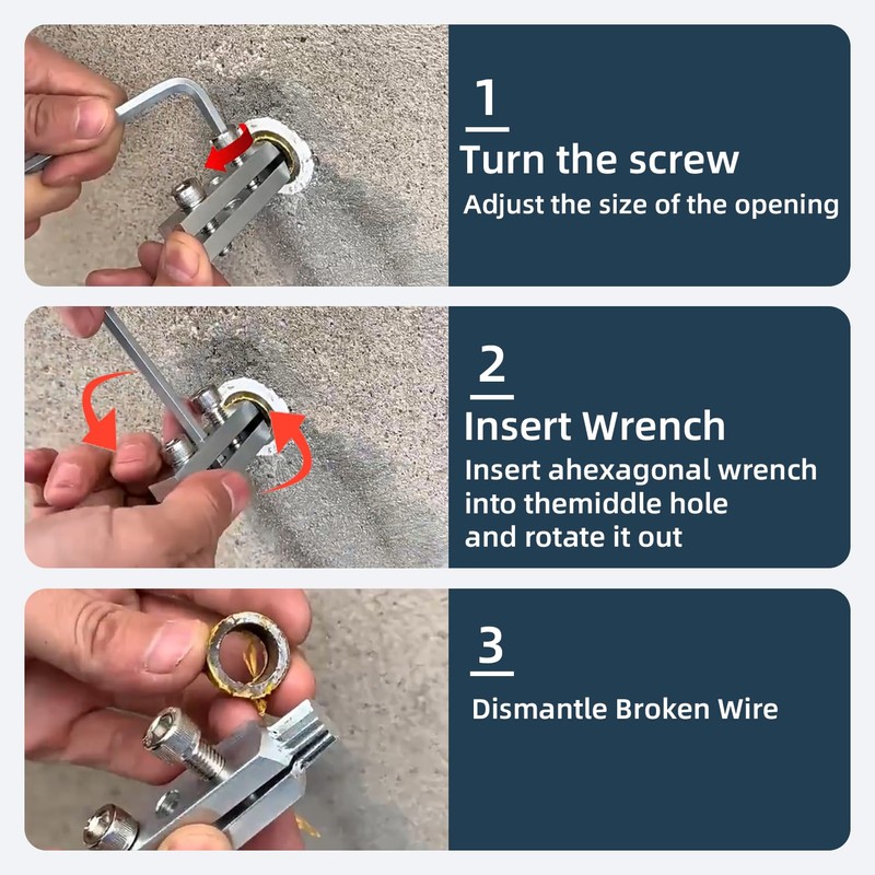Faucet Extractor Removal Tool for Broken Valve Threads - Extract