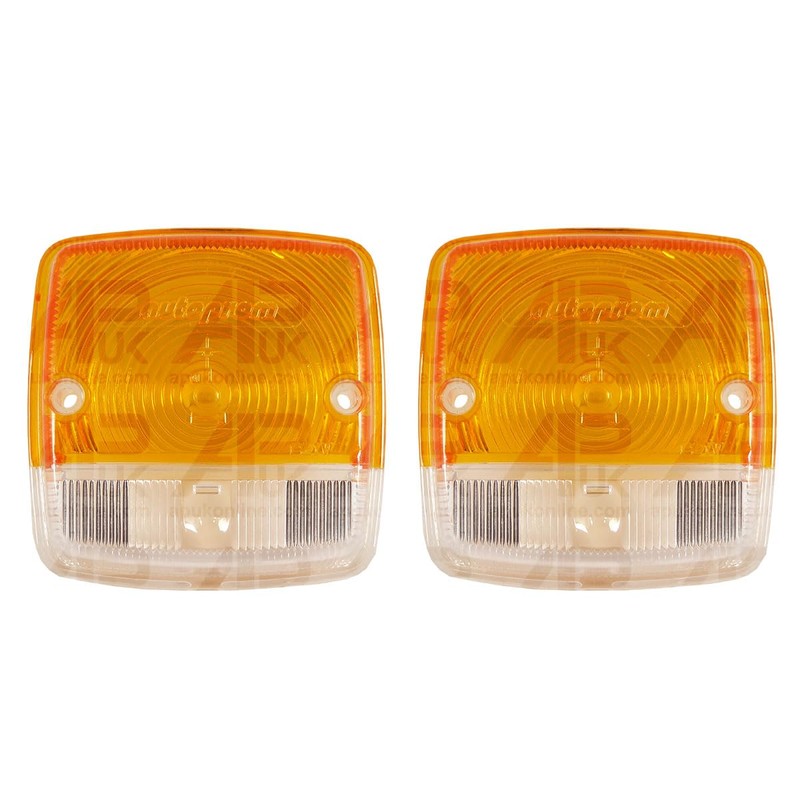 APUK 2x Front Side Light Lamp Lens Replacement for International