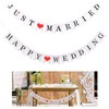 Wedding Garland, Set of 2, Wedding Party Banners, Happy Wedding/Just